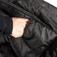 Veste bomber d'hiver de haute qualité pour agents de sécurité PRIMEFIELD ENTERPRISES, noire, 100% coton, col en fourrure, fermeture éclair, uniforme