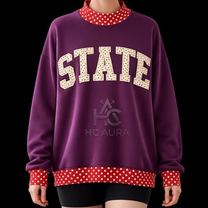 Sudadera de Forro Polar Oversize para Mujer con Cuello Alto, Personalizable con Logotipo, Venta al por Mayor, Calidad Premium, Estilo Urbano, de Alta Demanda - Product Image 4