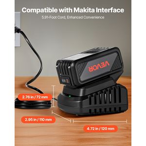 20V MAX 4.0 agli ioni di litio Ah batteria con caricabatterie Combo ricarica rapida prodotto durevole ed efficiente - Product Image 4