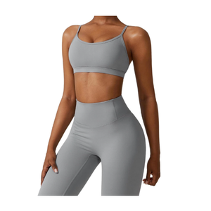 Conjunto de Yoga sin Costuras, Top de Yoga de Manga Larga con Abertura en el Pecho, Leggings de Cintura Alta, Transpirables, 6 Piezas, Resistentes al Viento, Ecológicos - Product Image 3