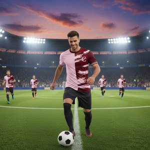 Camiseta de Fútbol Transpirable de Manga Corta de Alta Calidad con Diseño Personalizado, Logotipo y Nombre del Equipo para Hombre - Product Image 6