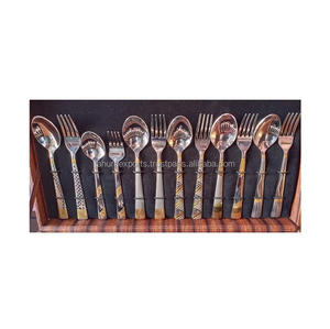 Accent Luxury Designer Silver Ware Ensemble de couverts en métal acier inoxydable pour mariage dans toutes les tailles pour l'exportation - Product Image 5