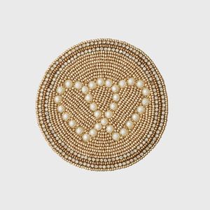 Luxury Pearl Heart <b>Beaded</b> <b>Coaster</b> - Product Image 1