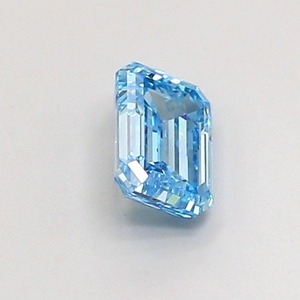 เพชรแล็บ CVD สีน้ำเงินสดใสทรงมรกต 0.85 กะรัต คุณภาพ VS2 ขัดเงาอย่างดี พลอยสีน้ำเงินหายาก สำหรับเครื่องประดับหมั้นแบบสั่งทำพิเศษ - Product Image 4