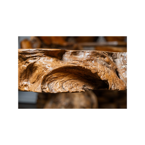 ชุดโต๊ะรากไม้สักสไตล์เรสติก ARTERRA พร้อมเก้าอี้ทรงโค้งมน แบรนด์ Irregular Organic Shape เหมาะสำหรับห้องนั่งเล่น ระเบียงบ้าน เฟอร์นิเจอร์ตกแต่งบ้าน - Product Image 4