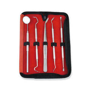 Dental Hygiene Tools Kit Medical Grade Stainless Steel Manual Reusable Dental Instruments Set with <b>Case</b> By Grip Surgical - Product Image 5