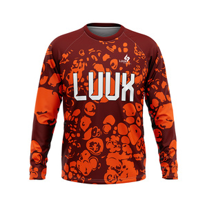 Haut de sport pour homme à col rond et manches longues, imprimé par sublimation personnalisée, séchage rapide, coupe classique, idéal pour la gym - Product Image 4