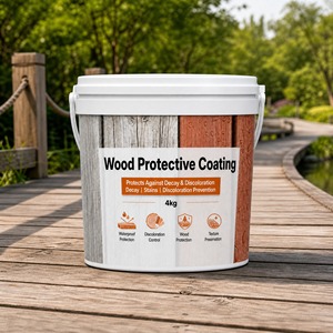 Surface Protection 1K <b>Waterproof</b> Wood Deck Protective Coating Low VOC Finish Eco Friendly For Outdoor Timber Walkway - Product Image 1
