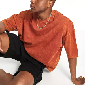 Camiseta con efecto lavado ácido para hombre, recién llegada, servicio OEM, 100% algodón, el mejor material, diseño cómodo y a la moda, camisetas con efecto lavado ácido para hombre - Product Image 5