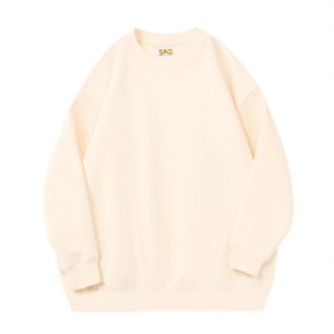 Sudadera Oversize Unisex de Algodón 100% con Cuello Redondo - 350GSM, Bordada, Lisa, para Hombre, Venta al por Mayor - Product Image 3