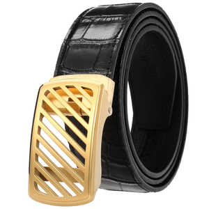 Cinturón de Cuero Genuino de Vaca para Hombre, Calidad Premium, Casual, Longitud Ajustable, Hebilla de Acero, Ecológico, Resistente y Duradero - Product Image 3