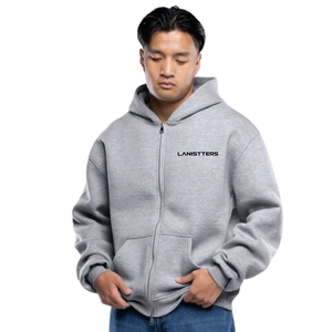 Sweat-shirt à capuche zippé personnalisé pour homme, en molleton épais, coupe décontractée, poche kangourou, OEM ODM - Product Image 1