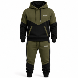 Survêtement unisexe d'hiver à capuche, imperméable, coupe-vent, séchage rapide, pour la gym, le fitness, la course et l'entraînement, décontracté, uni, 100% coton - Product Image 4