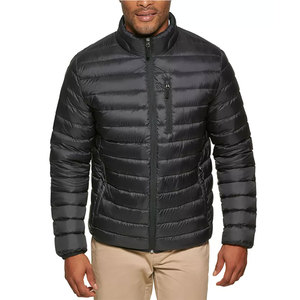 OEM ODM Men's Lightweight Winter Warm Bubble Puffer Jacket Breathable Windproof Front <b>Zip</b>-<b>Up</b> Duck Down Bubble Puffer Coat - Product Image 3