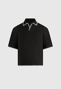 Polo pour homme de haute qualité - Durable et respirant, idéal pour les sorties sportives et décontractées, couleur bleu marine uni - Product Image 3