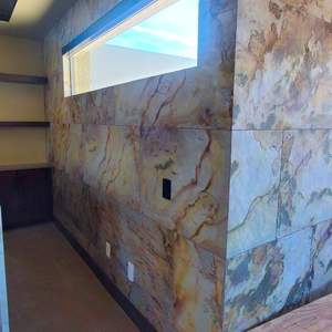 Lámina de Chapa de Mármol Natural Precioso Moderno al por Mayor, Ultrafina de 1-3mm, Flexible para Paredes, Longitud Máxima de 305cm para el Hogar - Product Image 1