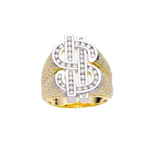 Bague Hip Hop de Luxe en Diamant de Qualité Supérieure pour la Mode Streetwear, les Fêtes et les Occasions Spéciales, Disponible à un Prix Abordable - Product Image 1