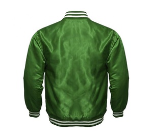 Oem Customized <b>Men</b> Satin <b>Jacket</b> Custom Patch Embroidery Street Design Varsity <b>Baseball</b> <b>Jacket</b> - Product Image 2
