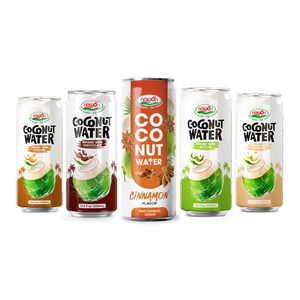 Bebidas de Agua de Coco de Vietnam, 330 ml, Enlatadas, 100% Jugo de Coco, Fabricante de Marca Privada OEM, Marca Nawon, Muestra Gratuita - Product Image 1