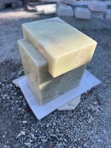 Table d'appoint en onyx naturel de luxe |   Table d'appoint géométrique moderne sur piétement |   Table basse en onyx massif pour la décoration du salon - Product Image 3