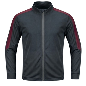 Men's White Green Color Blocking <b>Racer</b> <b>Jacket</b> Zipper Closure Stand Collar Breathable Knitted Sporty Autumn Wear - Product Image 4