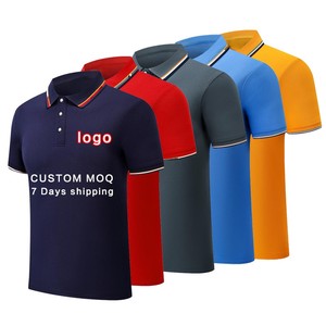 Polos de Hombre de Algodón y Poliéster Premium, Logotipo Personalizado Bordado, Transpirables, de Punto, Manga Corta, para Golf - Product Image 5