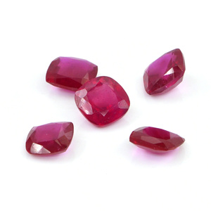 Natural Bangkok Ruby Calibrated 9mm <b>Cushion</b>, Natural Loose Faceted Ruby Gemstone For Jewelry Making Ready To Use - Product Image 4