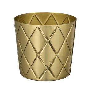 Pot à bougie en métal rond doré personnalisé, en acier inoxydable, pour aromathérapie, vente en gros d'usine - Product Image 1