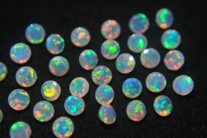 Hot Selling Calibrated Loose Gemstone Faceted Brilliant Cut 5mm Natural Ethiopian Opal Multi Color Customizable Jewelry Making - Product Image 4