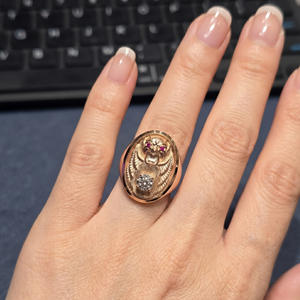 Anillo de Diamantes de Oro Rosa de 14k Sólido para Mujer, Elegante Joyería de Compromiso con Certificado IGI, con un Atractivo Moderno y Elegante - Product Image 5