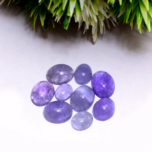 Hackmanite rare 6x8mm-9x12mm, couleur changeante, cabochon ovale à dos plat, pierre précieuse naturelle Hackmanite pour bijoux - Product Image 3