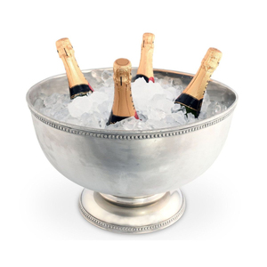 Factory Direct Luxury Gold Plated Stainless Steel Champagne Bowl <b>Footed</b> Large Wine Chiller <b>Ice</b> Bucket For Wedding Party Hotel - Product Image 4