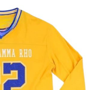 Camiseta de Manga Larga Personalizada para Mujer, con Logotipo Bordado con Letras Griegas, Ropa Deportiva Casual Universitaria, Prenda de Moda - Product Image 4