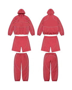 Conjunto Deportivo de Dos Piezas con Cuello Alto y Cremallera en Bloques de Color: Chaqueta Deportiva y Pantalones Largos - Product Image 3