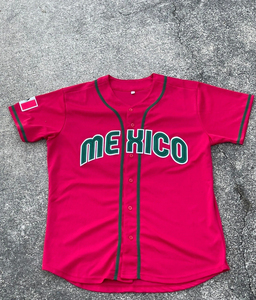 เสื้อเบสบอลพรีเมียมแบบยูนิเซ็กซ์ แขนสั้น ระบายอากาศได้ดี สีและขนาดสั่งทำได้ ไซส์พลัส ชื่อทีม ราคาขายส่ง - Product Image 1