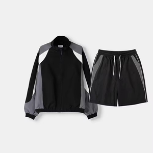 Windbreaker Tracksuit Sets New Arrivals Zip up Hoodie Jacket and <b>Short</b> Sets for Men <b>Women</b> Nylon Tracksuits for Sale - Product Image 2