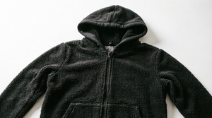 Men's Dark Green Fleece <b>Hooded</b> Jacket Zipper Closure Thick Warm Casual <b>Winter</b> <b>Coat</b> Regular Fit Solid Color Polyester Material - Product Image 6