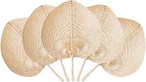 Natural Palm <b>Leaf</b> Handfan - High Quality Bamboo Vintage <b>Wall</b> <b>Decor</b> Piece - Product Image 2