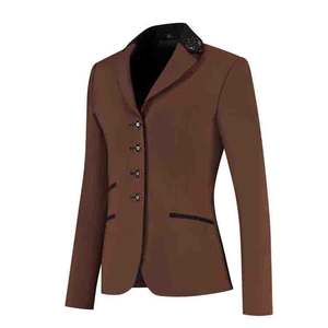 Veste d'équitation pour femmes, compétition équestre, confortable, légère, longue, en satin nylon, couleur personnalisable, personnalisable - Product Image 2