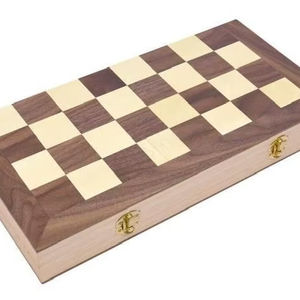 Tablero de Ajedrez Redondo Hecho a Mano en India con Piezas de Madera de Primera Calidad, Juego de Ajedrez Hecho a Mano con Cajón para Guardar las Piezas - Product Image 1