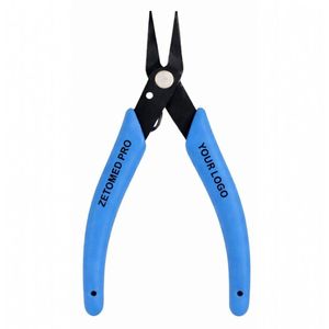 Pince à bec effilé de précision Xuron 485 de haute qualité, manche bleu, pour bijoux, fil d'argent et d'or, outil de traçage artisanal en acier inoxydable, OEM - Product Image 1