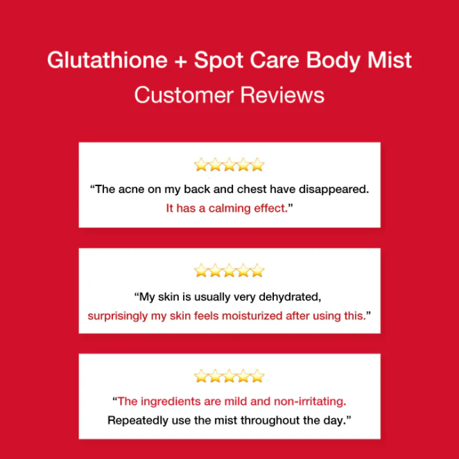 glutathione body mist ANGEL'S LIQUID + Spot Care ANGELS LIQUID Glutathione Natural Scent