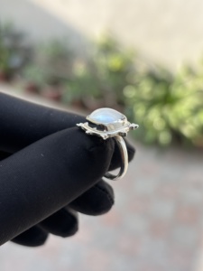 925 Stamped Ring Jewelry Handmade Ring Girls Fashion <b>Solid</b> 925 Sterling <b>Silver</b> Natural Pearl Gemstone Jewelry Sterling <b>Silver</b> - Product Image 1