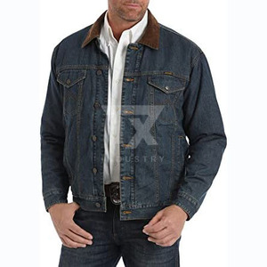 New 2026 High Quality <b>Canvas</b> <b>Jacket</b> Oem Designs Men's <b>Jackets</b> Wholesale Custom Washed Blue Denim <b>Jacket</b> - Product Image 4
