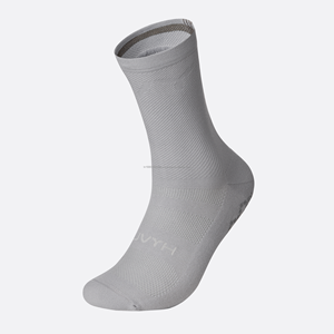 [HYVLE] Calcetines antideslizantes WE-STIM Lightning (gris claro) calcetines de compresión con protección para los tobillos, cómodos y con amortiguación antideslizante - Product Image 1