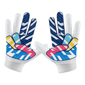 New Arrival Custom Logo and Printed Design American Football <b>Gloves</b> Breathable Heavy Duty OEM Design American Football <b>Gloves</b> - Product Image 2