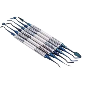 Juego de Instrumentos Dentales Premium de Titanio Azul para Restauraciones, Kit de Escultura de Acero Inoxidable Antiadherente - Product Image 5