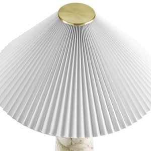 Modern <b>Marble</b> Accent Lamp Featuring Sophisticated Cone Silhouette Warm Ambient Glow And Premium Interior Styling - Product Image 3