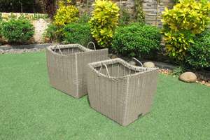 Ensemble de paniers de rangement tissés durables ECO NEST pour les espaces de vie en plein air - Product Image 3