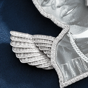 Joyería personalizada de Hip Hop Iced Out Men Hiphop Charms Colgante con memoria de imagen personalizada para hombres con nombre - Product Image 5